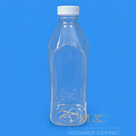 ПЭТ-тара 1 л. квадратная форма 100 шт.