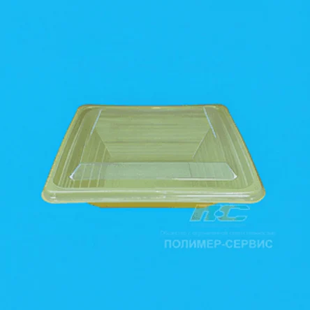 Контейнер 600 мл 170*170*45 салатовый 1 шт.