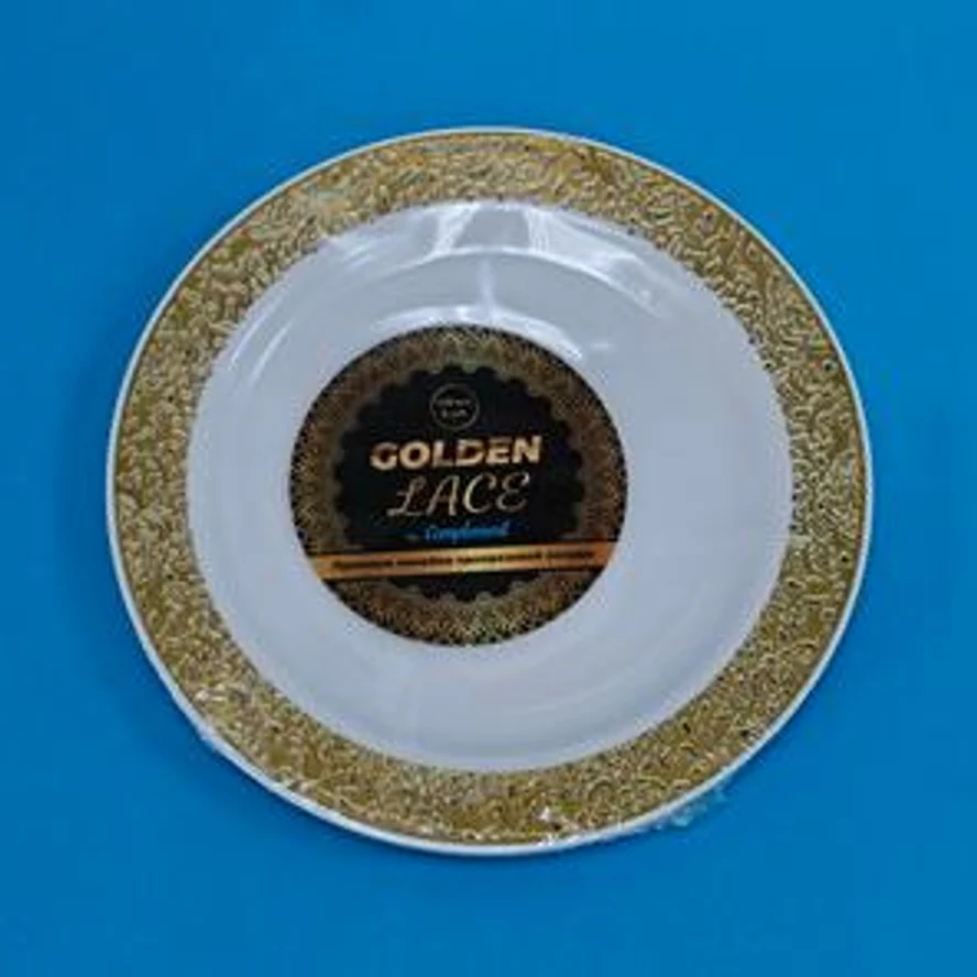 Тарелка бел. Golden Lace 190мм. 6шт.
