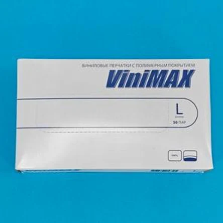 Перчатки винил L 1уп